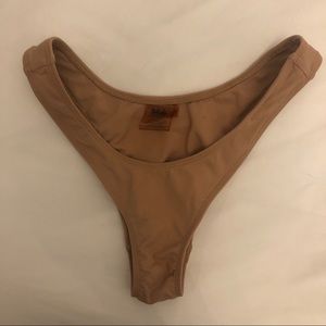 Minimale animale Wall Street nude bikini bottoms